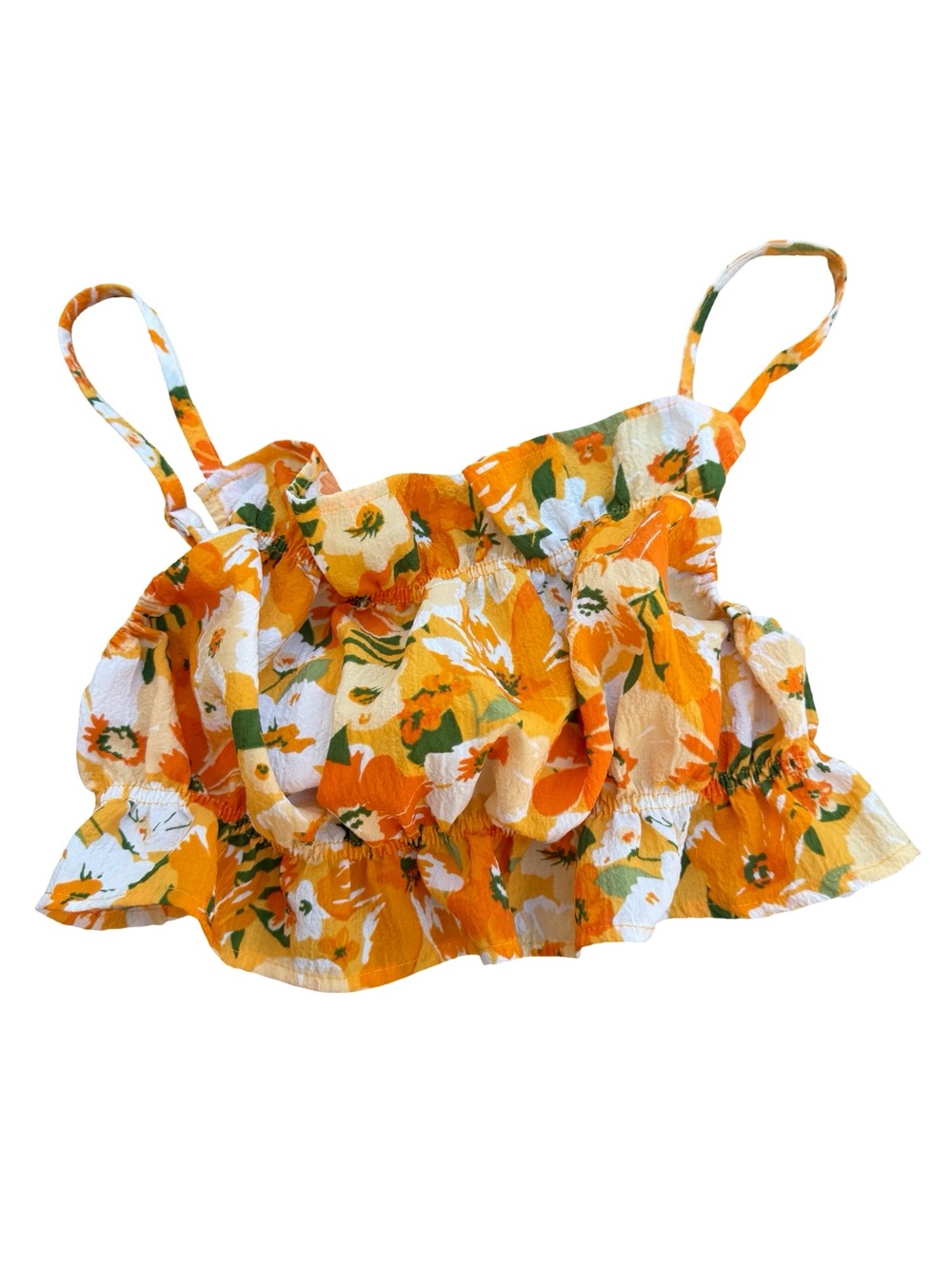 Floral Hawaiian Style Crop Top